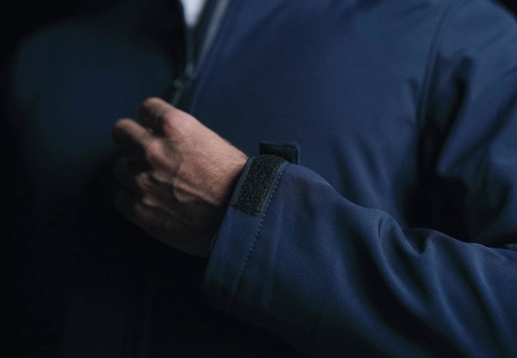 [TX-424-6-CL] CORTAVIENTO REFLECTANTE HOMBRE (AZUL, S, Con Logo)