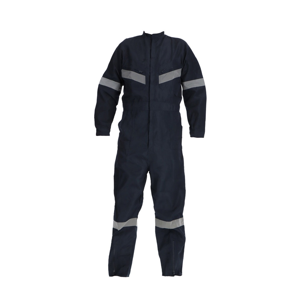 [MA1300221-CL] OVEROL CON CINTA REFLECTANTE POPLIN (GRIS, S, Con Logo)