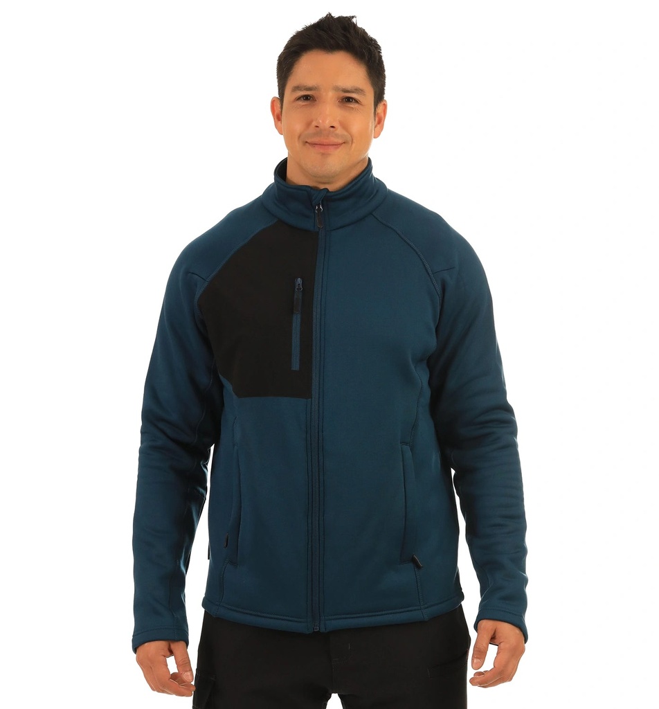 [OXPIEM0200002-CL] POLAR FULL ZIP COOPER HOMBRE (NEGRO, S, Con Logo)