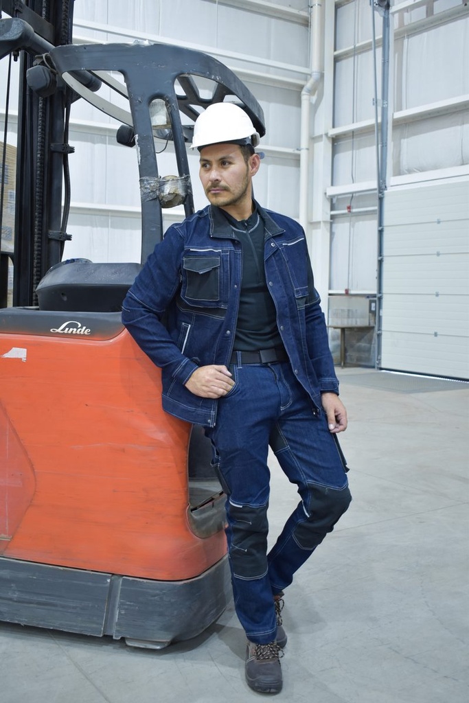 PANTALÓN CARGO GABARDINA BI-COLOR CON CINTA HOMBRE