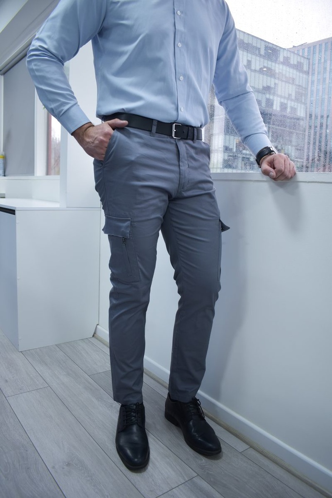 PANTALÓN CARGO GABARDINA FORRO POLAR HOMBRE PRACTICAL LINE