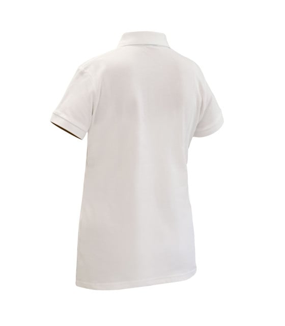 [T02336045-CL] POLERA CONFORT SPANDEX M/CORTA MUJER (AZUL, S, Con Logo)