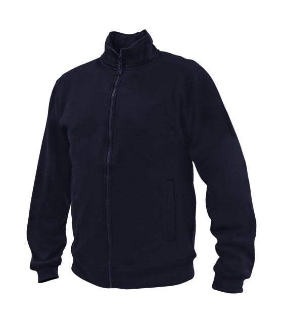 [T09048035-CL] POLERÓN FULL ZIP MANGA LARGA UNISEX (S, Con Logo)