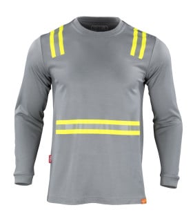 POLERA HIBRIDA DUAL HI -VIS MANGA LARGA HOMBRE