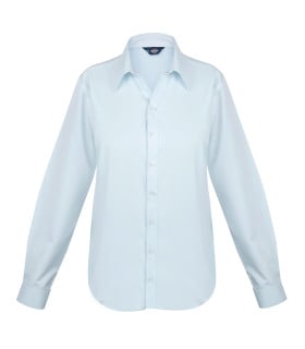 BLUSA OXFORD LIGHT MANGA LARGA MUJER