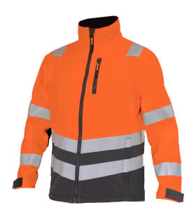 CHAQUETA SOFTSHELL ALTA VISIBILIDAD MANGA LARGA HOMBRE