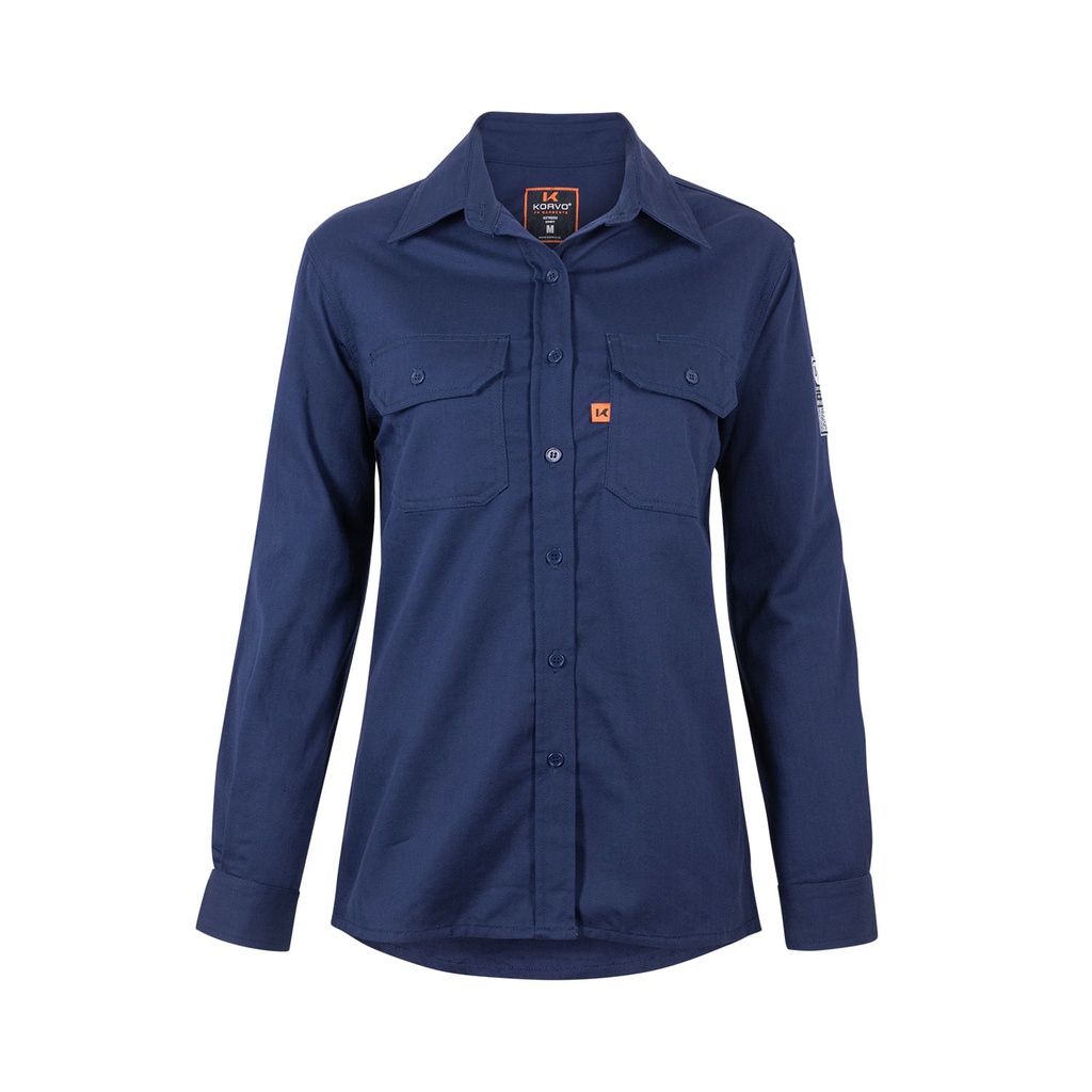 BLUSA IGNIFUGA ANTIESTATICA AZUL KORVO KFR600