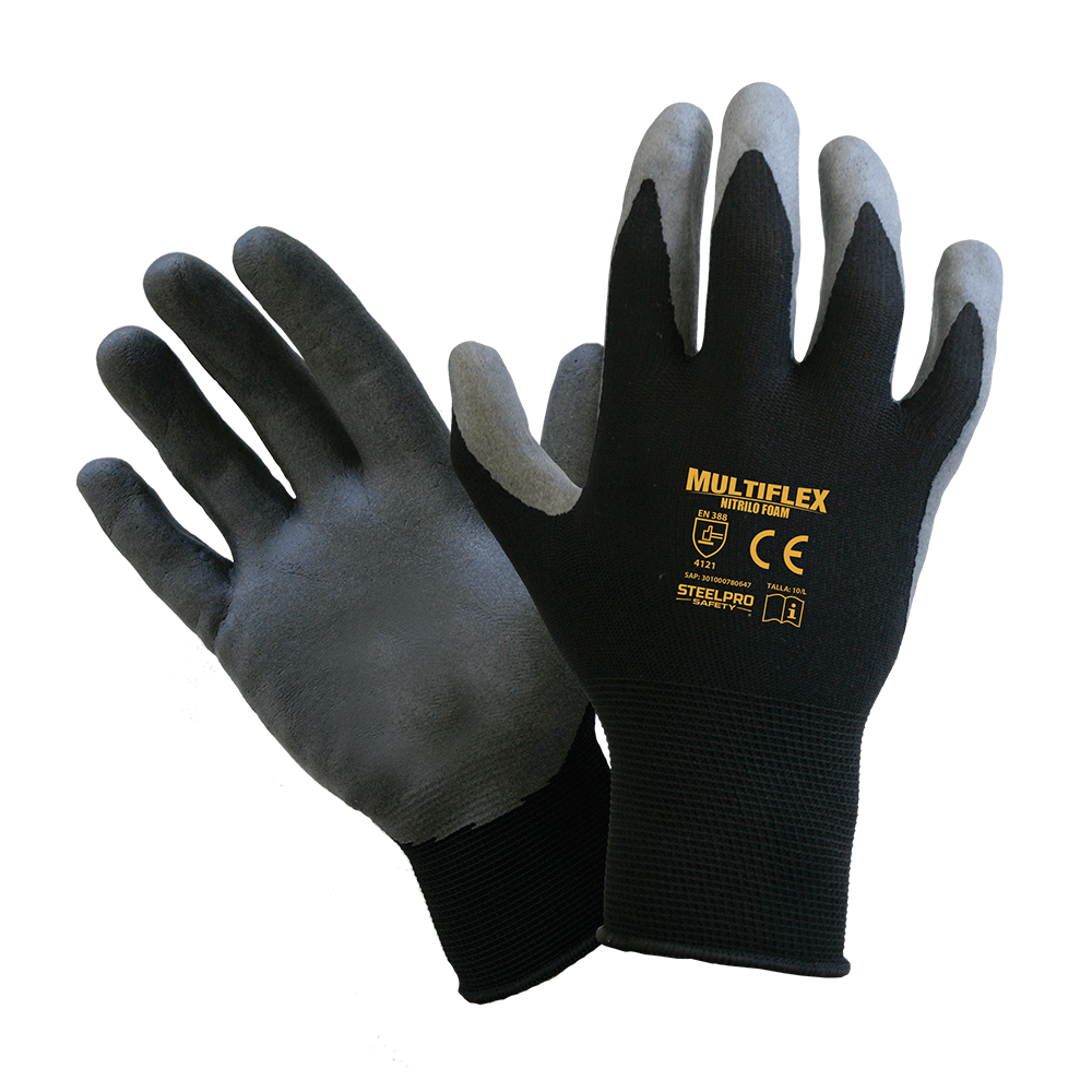 GUANTE MULTIFLEX POLIÉSTER NITRILO FOAM