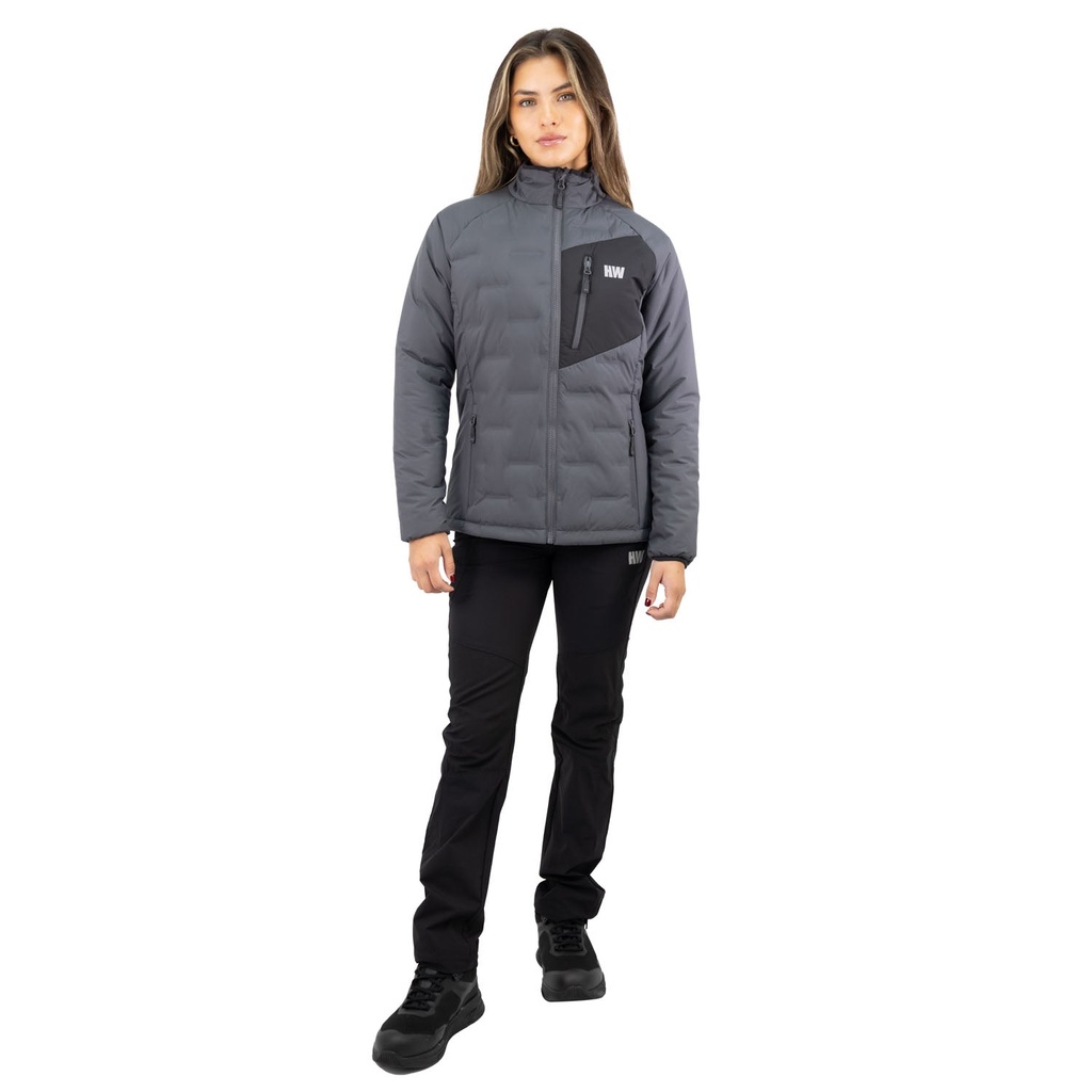 PARKA INSULADA HW EXPLORER S/GORRO MUJER