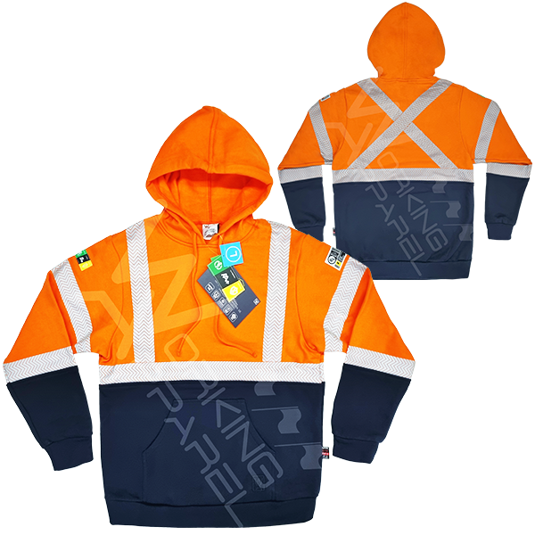 POLERON HOODIE IGNIFUGO DUAL LINE AA+ BICOLOR  FRSWA-002-10  UNISEX