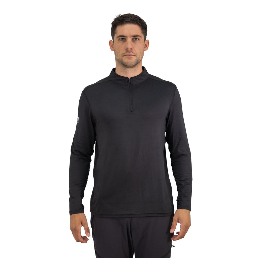 [HW4534911489344-CL] POLERA DRY FIT HW SPX MANGA LARGA HOMBRE (NEGRO, S, Con Logo)